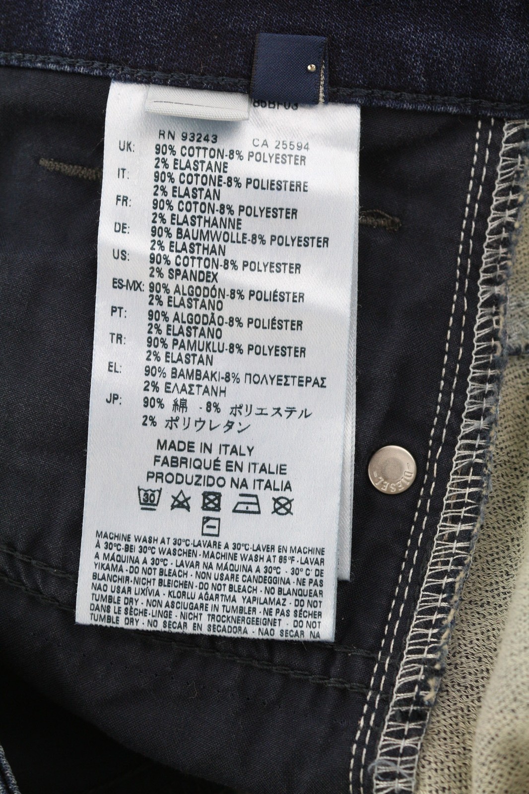 Diesel Eazee-Ne 0662K Women's Jeans W25 Jogg Distressed Torn Slim RRP235 image 9