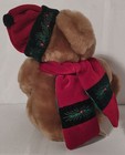 2000 Godiva Chocolatier Annual Holiday Plush Teddy Bear Christmas Hat Scarf — photo 4