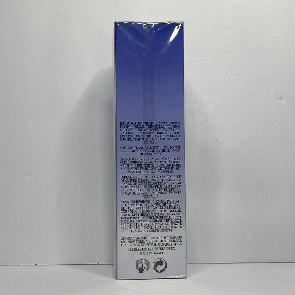 Giorgio Armani Code 2,5 oz - 75 ml Eau de Toilette Spray Feminino NOVO E LACRADO - Imagem 2 de 4