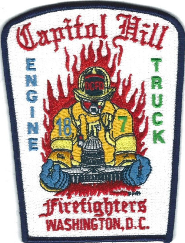 WASHINGTON, DC - DCFD Engine 18 Truck 7 patch - Capitol Hill Firefighters
