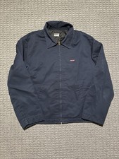 Dickies Quilted Eisenhower Jacket Navy Blue Workwear Streetwear Zip - Size M