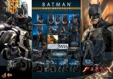 Hot Toys MMS705 1 6 Scale The Flash Batman & Batcycle Collectible Model Set