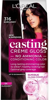 LOreal Paris Casting Creme Gloss 316 Burgundy Hair Color Pack of 1