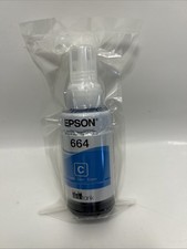 GENUINE EPSON 664 ECOTANK CYAN INK BOTTLE 70ml DATE 2026 New