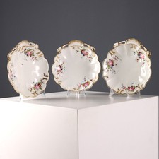 Piattini Antichi Porcellana Vecchia Parigi Decori Francia 1860-1880 Originali