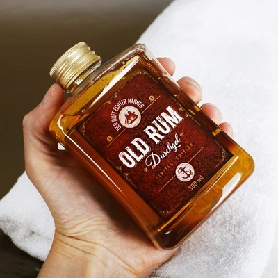 HERZ UND HEIM Duschgel Old Rum für Gentleman | Geschenk für Männer zum Geburtstag Vatertag