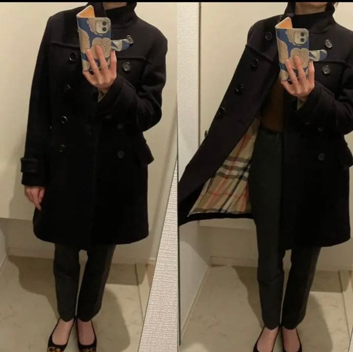 Burberry   Condition  London Stand Collar Wool Coat Black thumbnail 8