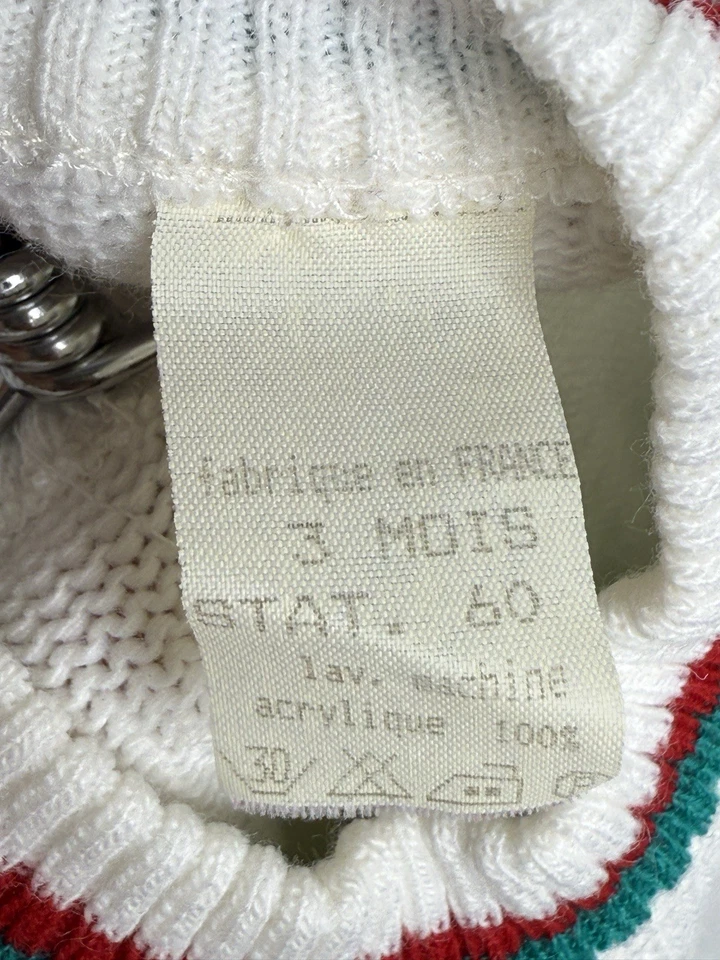 Payaso Vintage Años 70 Una Pieza Talla 3 Meses Hecho en Francia Foto 3 de 4