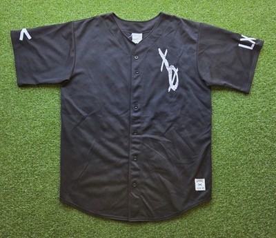 The Weeknd Official Issue XO Baseball Jersey 2XO14 Black Size 2XL 50-52