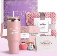 Spa Gift Basket for Women, Self Care Gifts Relaxing Care Package with 40Oz Tum