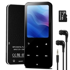 144GB MP3 Player, Bluetooth 5.2 Music Player, HiFi Sound Digital Music, Black