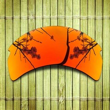 Orange Red Replacement Lenses for-Oakley Flak 2.0 AF Asian Fit OO9271 Polarized