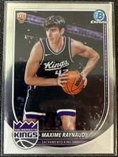 2025-26 Bowman Basketball CHROME BCV-43 Maxime Raynaud, Sacramento Kings RC