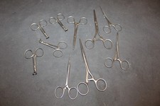 kleines Konvolut an OP Besteck Operation Chirurg Edelstahl Zangen