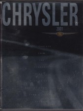 2001 Chrysler Full-line Sales Catalog Pt Cruiser 300m Lhs Concorde Sebring 