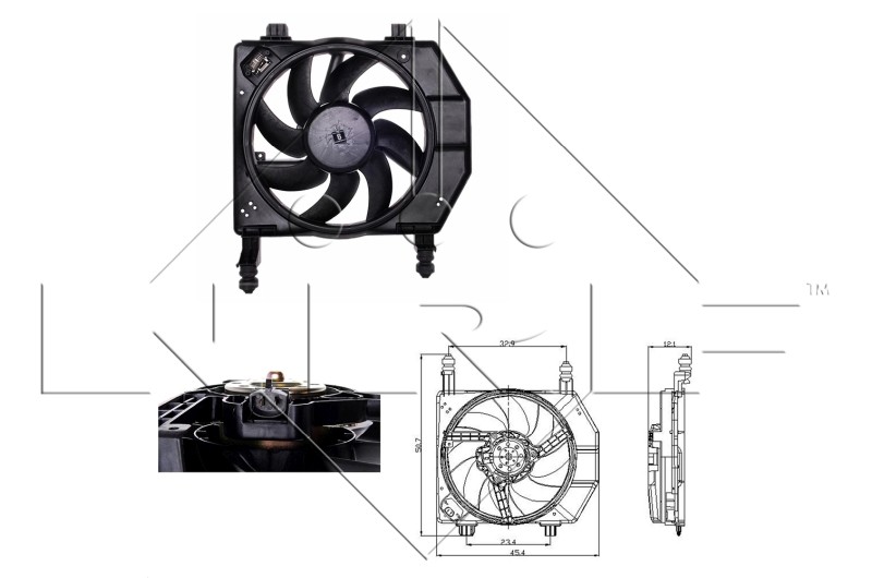 NRF-OE 47077 Fan, engine cooling for FORD