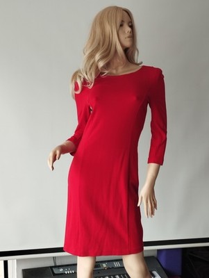 Hallhuber, Kleid, Größe: 40, Rot, Elasthan/Polyamid/Viskose, Einfarbig #B9a