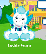 Webkinz Classic Sapphire Pegasus Code Only Pet of the Month MAY 2026 POTM