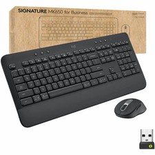 Logitech Signature MK650 Combo Wireless Keyboard Mouse Bluetooth USB NEW 