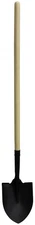 Emsco Group Workforce Tools Round Point Shovel - Sturdy 48” Wooden Handle -