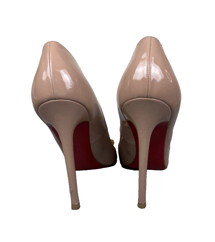 Christian Louboutin Pigalle 120 Patent Calf Nude Size 38 (3080698) - Image 4 of 4