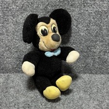 Vintage Walt Disney Knickerbocker Mickey Mouse Plush Doll 1970's/80 s 5 Sit