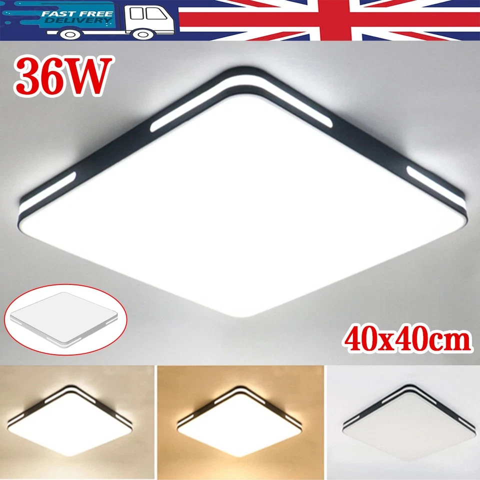 Modern LED Panel Down Lights Square Ceiling Light Bathroom Kitchen Bedroom Lamp