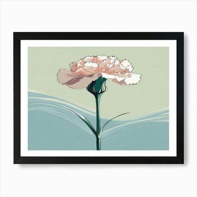 Nelke 4 Kunstdruck gerahmt Wandbild Poster Leinwanddruck Bild