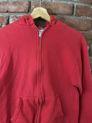 Vintage 80s 90s Hanes Blank Zip Up Hoodie Sweatshirt Youth