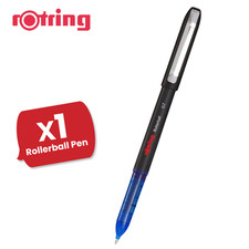 Image of rOtring Rollerball Pen Fine Point 0.7mm - Blue Ink, Smooth & Precise Writing