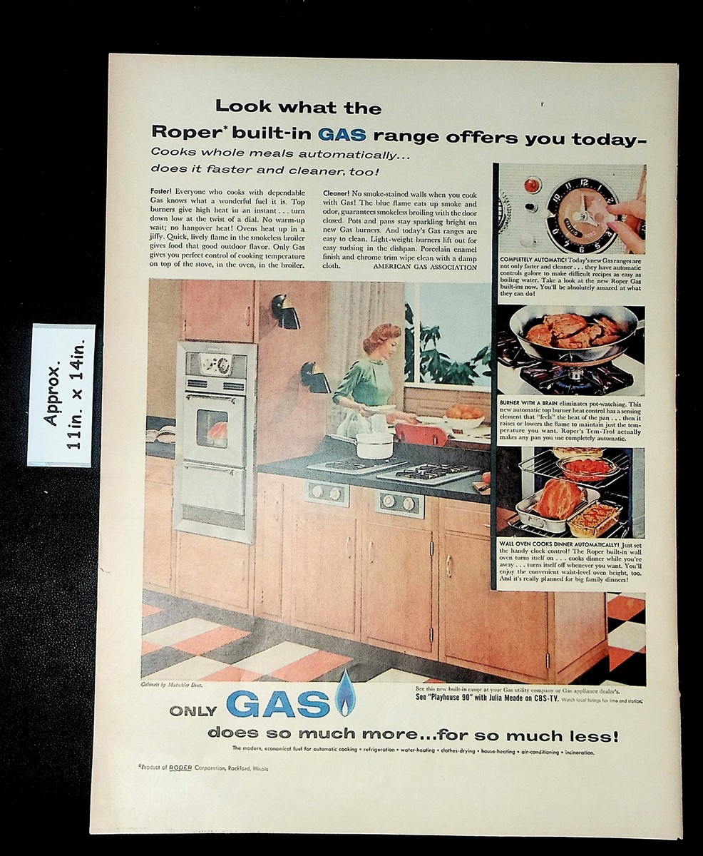 1957 Roper built-in Gas Range does much more for much les Vintage