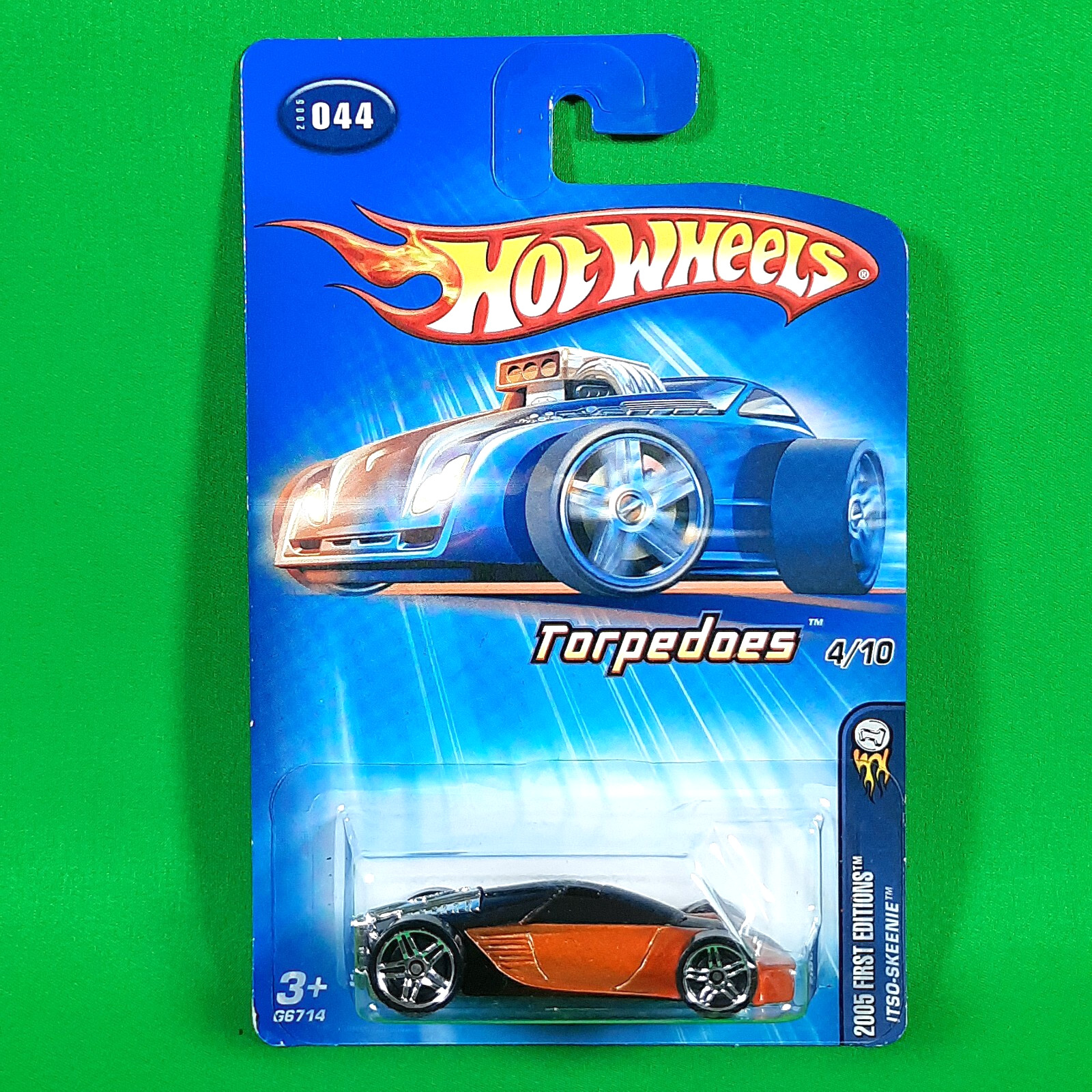 2005 Hot Wheels #044 Itso-Skeenie Metallic Orange First Editions: Torpedoes 4/10