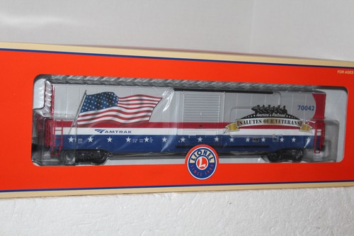 LIONEL #2026320 AMTRAK VETERANS 60' FLAG BOXCAR
