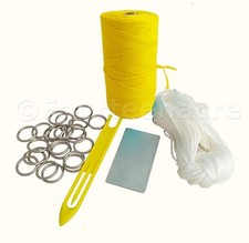 Spun polyester Purse Net Kit in Canary Yellow (ferret nets,twine,long nets,)
