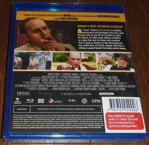 CAPONE BLU-RAY (TOM HARDY, MATT DILLON) BRAND NEW SEALED - Bild 2 von 2