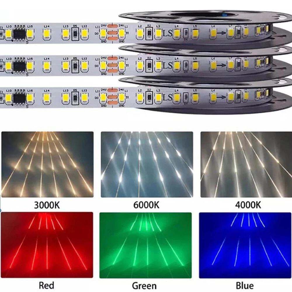 WS2811 IC 120led m Horse Race LED Strip Running water Light Backflow Marquee 24V