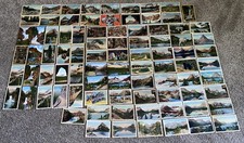86 different Colorful Vintage LINEN Postcards Glacier National Park 