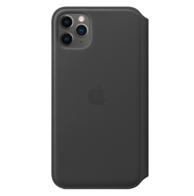 Original Apple iPhone 11 Pro Max Leder Folio Case Schwarz MX082ZM/A OVP