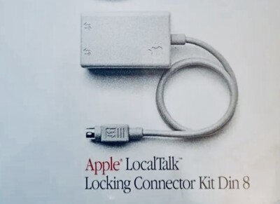 Apple LocalTalk Locking Connector Din 8 for Classic Vintage Apple