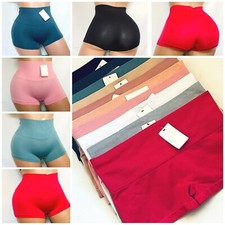 Control Seamless Boyshorts 3-12 Pack Short Shortie Mid Rise Panties 35 S/M L/XL