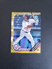 2019 Bowman Chrome Prospects /50 Gold Holo #BCP-22 DANIEL JOHNSON Nationals 
