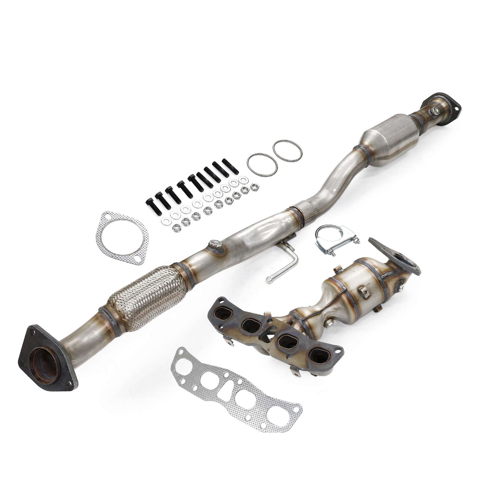 For 2007-2013 Nissan Altima 2.5L Catalytic Converter Front & Rear w/ Gasket USA