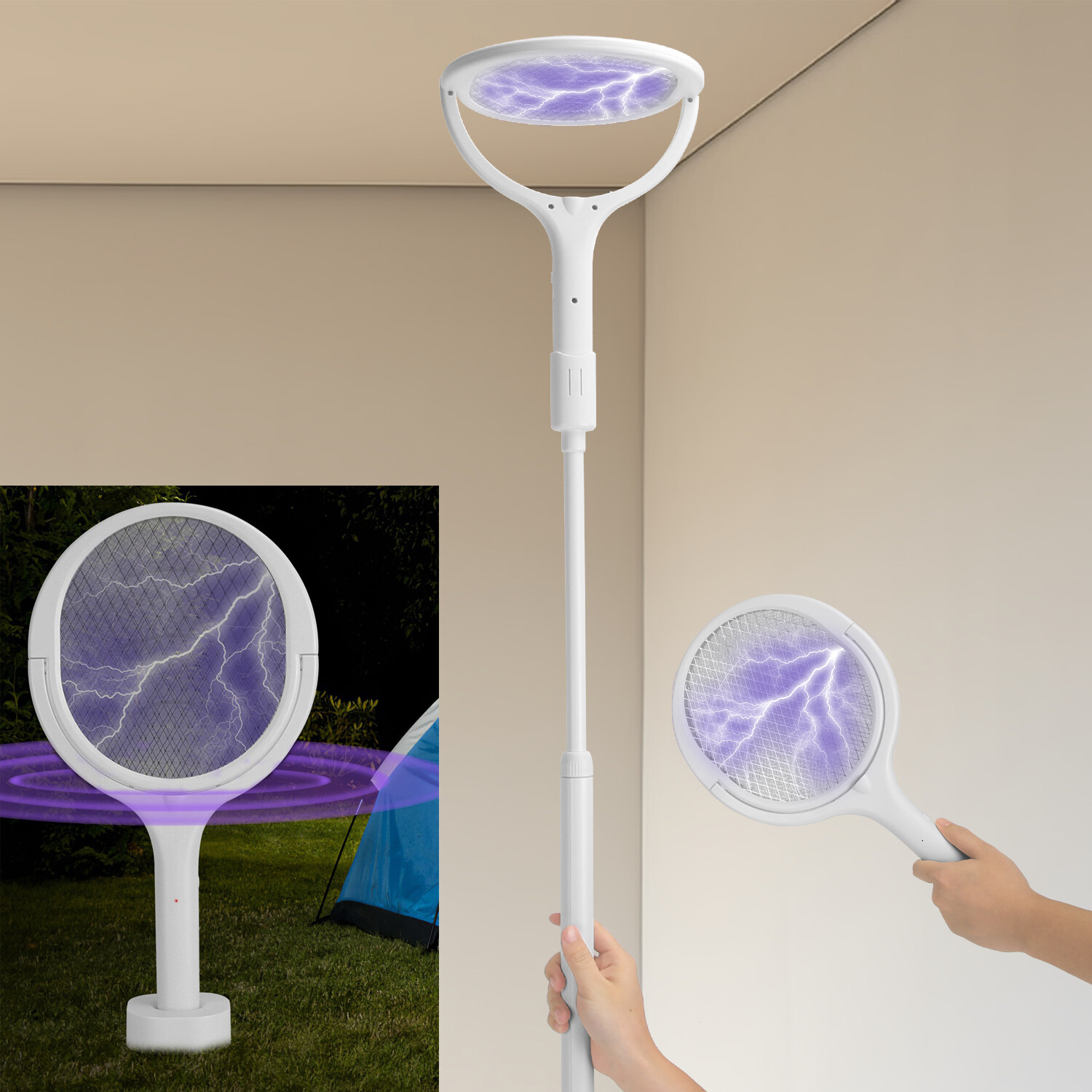 Rotating Head Mosquito  with a Telescopic Extension Bug Zapp