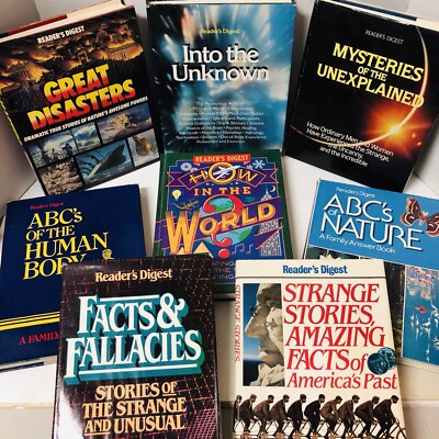 Reader s Digest Select Editions HC Book Lot Of 8 Sci Fi Unexplained Disasters