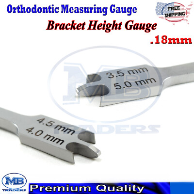 Dental Bracket Positioning Height Gauge Tooth Measuring Orthodontic Wick Type 