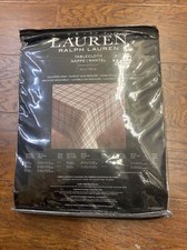 NEW Ralph Lauren White Plaid Tablecloth 70 In Round New Christmas