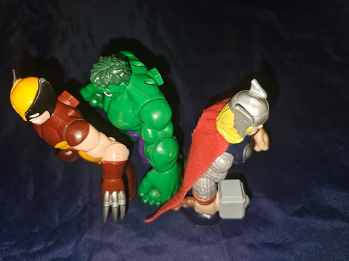Hasbro 2012 Marvel Subs Wolverine Hulk Thor 5”Marvel Set Lot Disney X-Men action - Picture 11 of 11