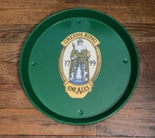 GREENE KING FINE ALES METAL SERVING TRAY MAKER OF ABBOT ALES UNITED KINGDOM