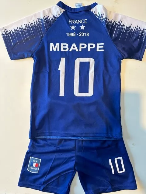 MAILLOT ET SHORT FOOT FRANCE ENFANT MBAPPE DU 4 AU 14 ANS