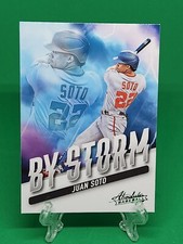 2022 Absolute Baseball Juan Soto By Storm GREEN Parallel Washington Nationals #2